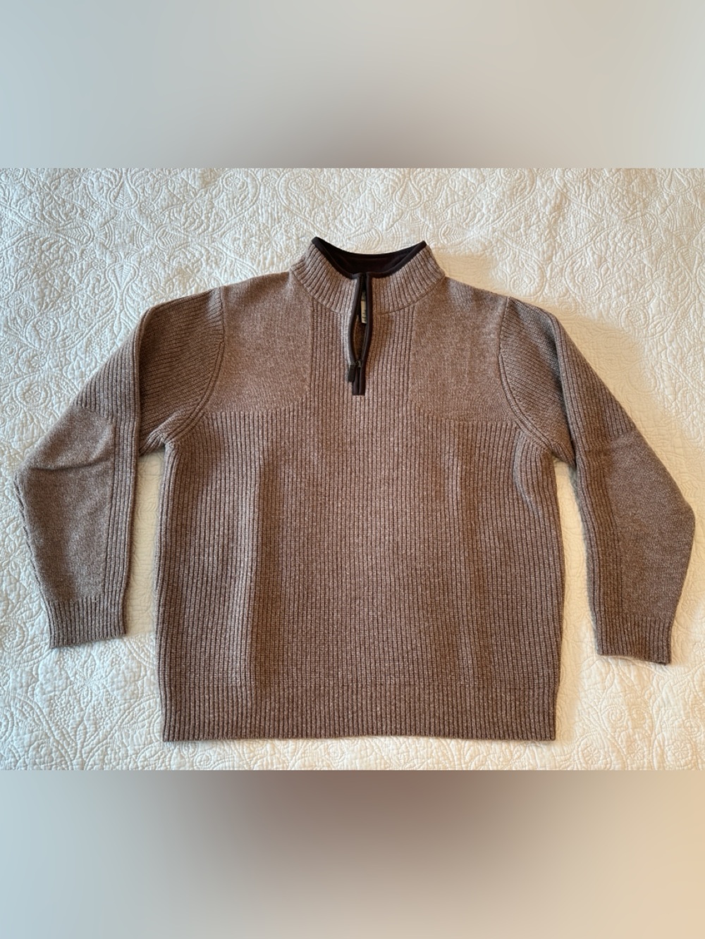 L.L. Bean Men's Waterfowl Sweater in Sable